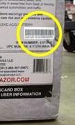 Picture of Recalled Razor(r) E300 Electric Scooter Barcode