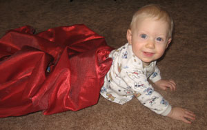 Caiden At Christmas