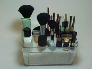 Organize Makeup Upright