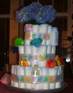 Craft: Baby Shower Diaper Cake