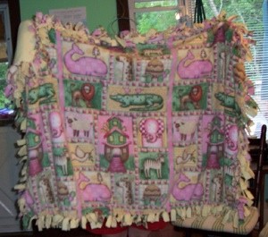 Craft: No Sew Fleece Blanket