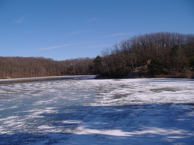 Icy Lake in New Jersey 