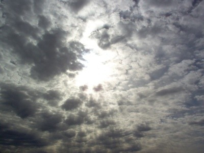 Scenery: Sun Behind Clouds