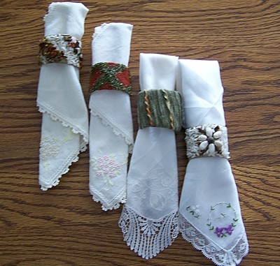 Craft Project Decorated Napkin Rings