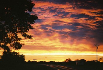 Sunset in Denton, Texas