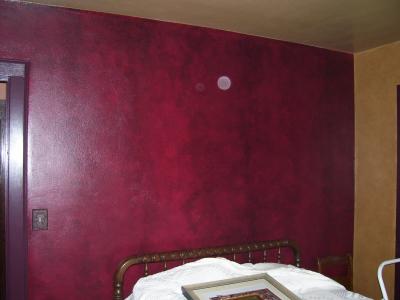 Red Faux Painted Walls   ThriftyFun