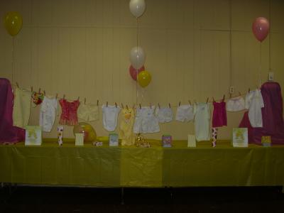 RE: Baby Shower Clothesline