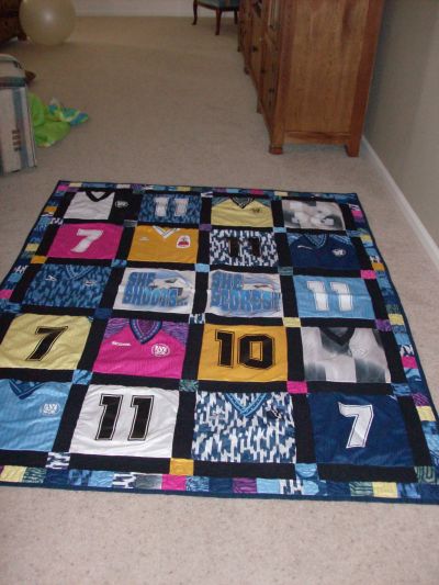 RE: Daughter's Soccer Jersey Quilt