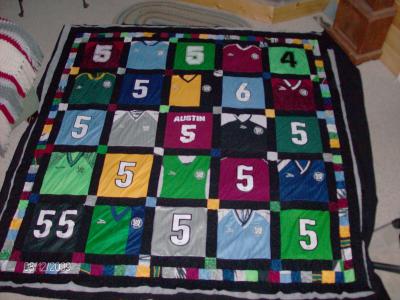 RE: Softball/Soccer Jersey Quilt