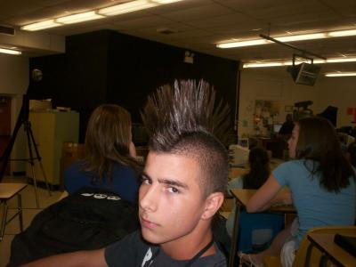 RE: Using Glue to Make a Mohawk with Spikes