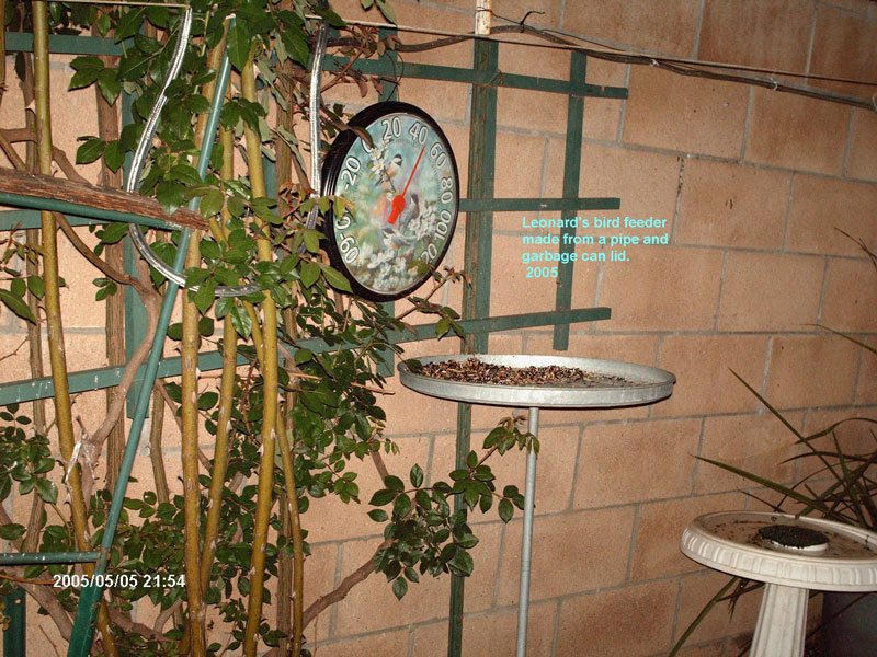 RE: Trash Can Lid Bird Bath