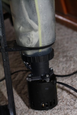 Vortex filter upside down