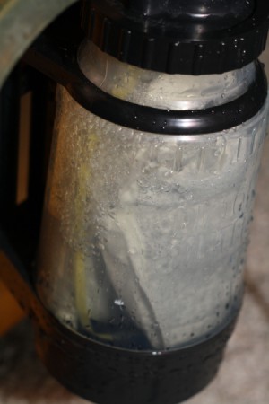 Vortex with bubbles in chamber