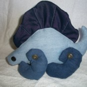 Photo of a Denim Dimetrodon Toy