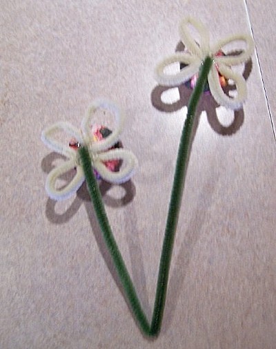 Photo of Step 3 of Flower Pot Note Holder craft
