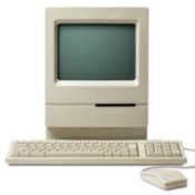 photo of an old macintosh computer