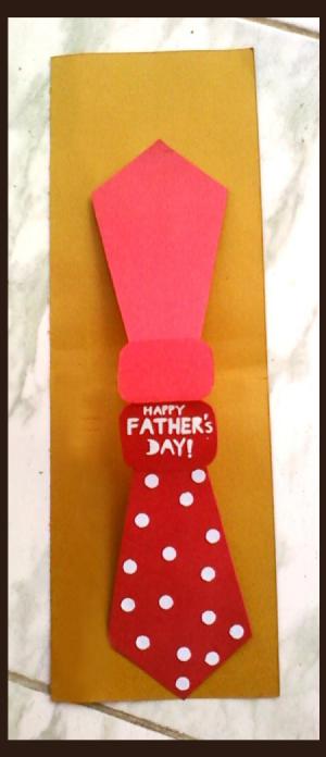 open completed card with envelop