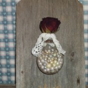 finished bulb filled with beads