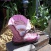 Cowgirl Boot Birdfeeder