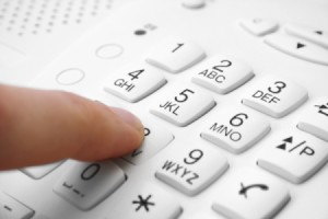 Picture of a telephone keypad.