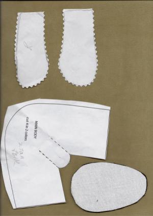 pattern pieces for booties 