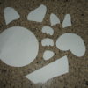 Dog portrait template pieces