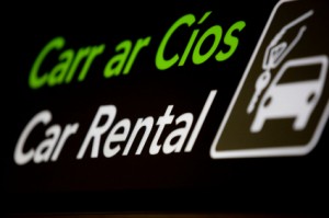 Car Rental Sign