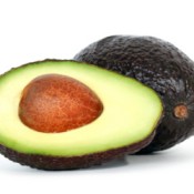 Whole and Half Avocado