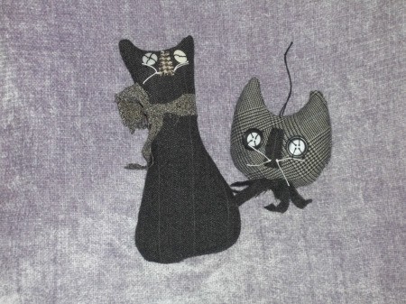 Primitive Halloween Cats