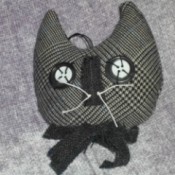 Primitive Halloween Cats Closeup of Cat 2