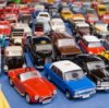 Collection of Matchbox cars.
