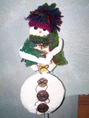 Snowman Plant Stake