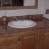 Picture of a painted laminate countertop.