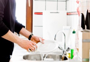 Homemade Dish Soap Recipes, Man Washing Dishes