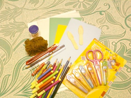 Craft Ideas Supplies on Sister Card Making Supplies Laid Out On A Table