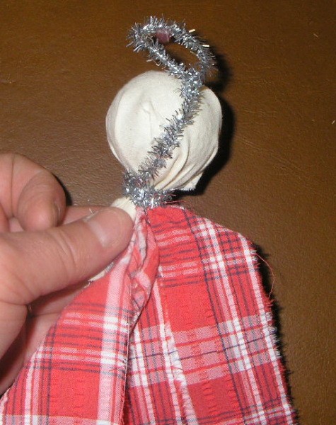 Halo on Recycled Raggedy Angel
