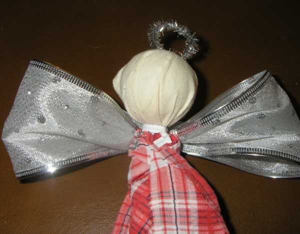 Recycled Raggedy Angel before painted face