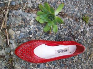 Old Red Ladies Shoe