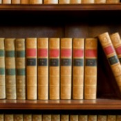 Building Book Shelves, Antique Books on Shelf