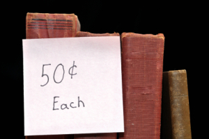 Pile of Old Books for Sale