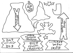 Witch Way To Go Wreath Template