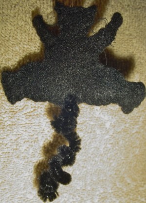Felt Black Cat