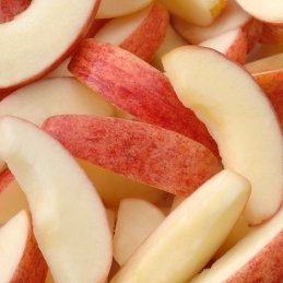 A pile of apple slices.