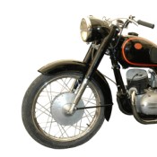Red ad Black Motorcycle
