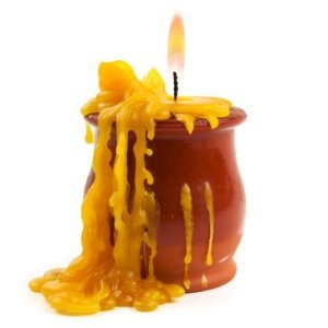 melted candle wax