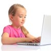 Protecting Your Children on the Internet, A young girl using a laptop.
