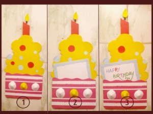 Cupcake Birthday Cake Card Step 5
