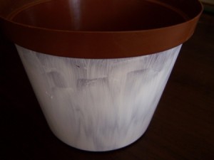 Recycled Plastic Flower Pot Step 1