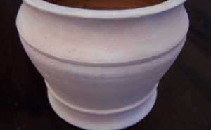 Hand-painted Terra Cotta Pot 1