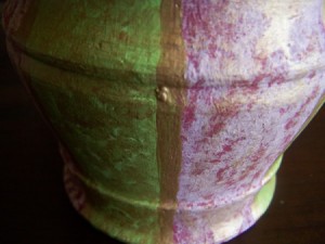 Give the lumiere-colored sections a wash